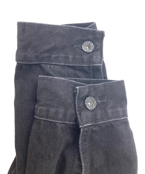 LEVI'S PReMIUM（リーバイス プレミアム）LEVI'S PReMIUM (リーバイス プレミアム) ノーカラーデニムジャケット ブラック サイズ:Mの古着・服飾アイテム