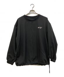 clubhaus×EDIFICE（クラブハウス×エディフィス）の古着「DUNAMIC RANGE 刺繍スウェット」｜ブラック