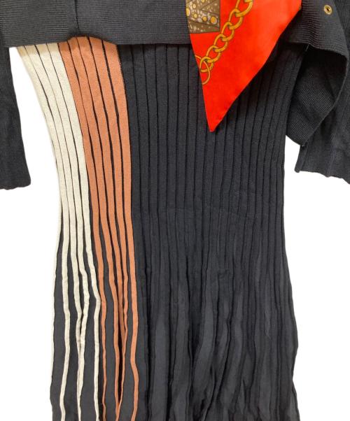 Diagram（ダイアグラム）Diagram (ダイアグラム) ニットワンピース ブラック サイズ:	SIZE 36の古着・服飾アイテム