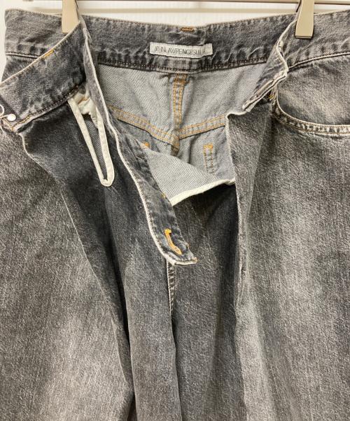 JOHN LAWRENCE SULLIVAN（ジョン ローレンス サリバン）JOHN LAWRENCE SULLIVAN (ジョン ローレンス サリバン) WASHED DENIM WIDE PANTS ブラック サイズ:	SIZE 46の古着・服飾アイテム