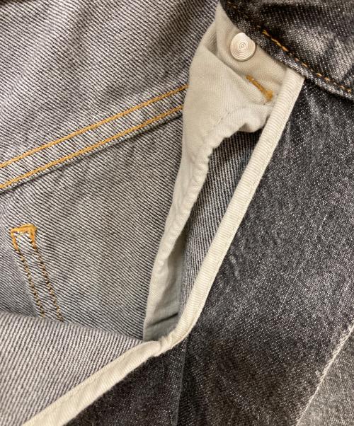 JOHN LAWRENCE SULLIVAN（ジョン ローレンス サリバン）JOHN LAWRENCE SULLIVAN (ジョン ローレンス サリバン) WASHED DENIM WIDE PANTS ブラック サイズ:	SIZE 46の古着・服飾アイテム