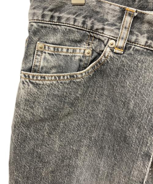 JOHN LAWRENCE SULLIVAN（ジョン ローレンス サリバン）JOHN LAWRENCE SULLIVAN (ジョン ローレンス サリバン) WASHED DENIM WIDE PANTS ブラック サイズ:	SIZE 46の古着・服飾アイテム