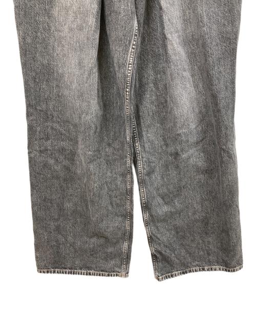 JOHN LAWRENCE SULLIVAN（ジョン ローレンス サリバン）JOHN LAWRENCE SULLIVAN (ジョン ローレンス サリバン) WASHED DENIM WIDE PANTS ブラック サイズ:	SIZE 46の古着・服飾アイテム