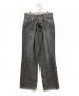 JOHN LAWRENCE SULLIVAN（ジョン ローレンス サリバン）の古着「WASHED DENIM WIDE PANTS」｜ブラック