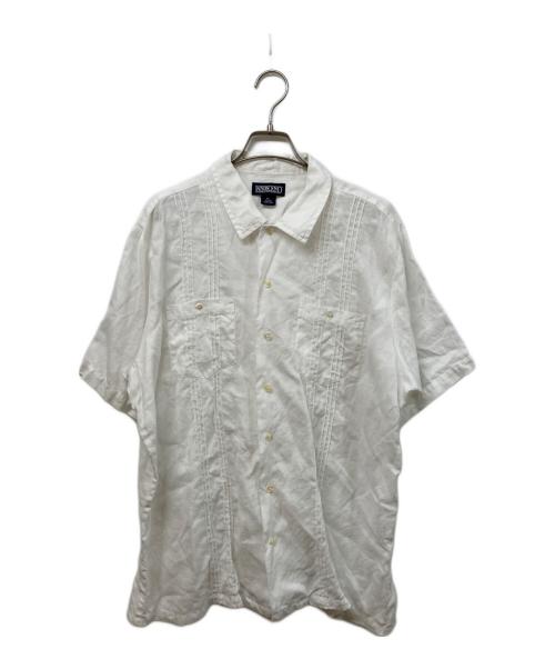 LAND'S END（ランズエンド）LAND'S END (ランズエンド) リネンシャツ ホワイト サイズ:SIZE XLの古着・服飾アイテム
