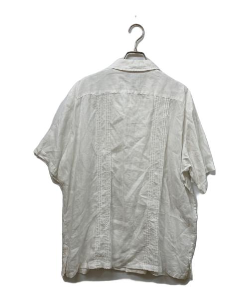 LAND'S END（ランズエンド）LAND'S END (ランズエンド) リネンシャツ ホワイト サイズ:SIZE XLの古着・服飾アイテム