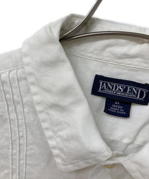 LAND'S END（ランズエンド）LAND'S END (ランズエンド) リネンシャツ ホワイト サイズ:SIZE XLの古着・服飾アイテム