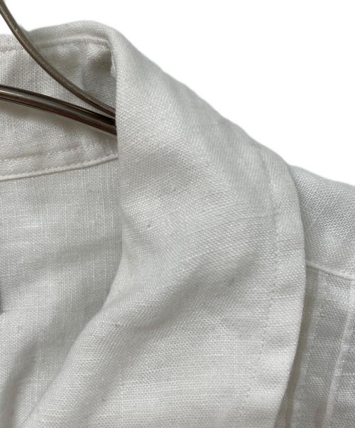 LAND'S END（ランズエンド）LAND'S END (ランズエンド) リネンシャツ ホワイト サイズ:SIZE XLの古着・服飾アイテム