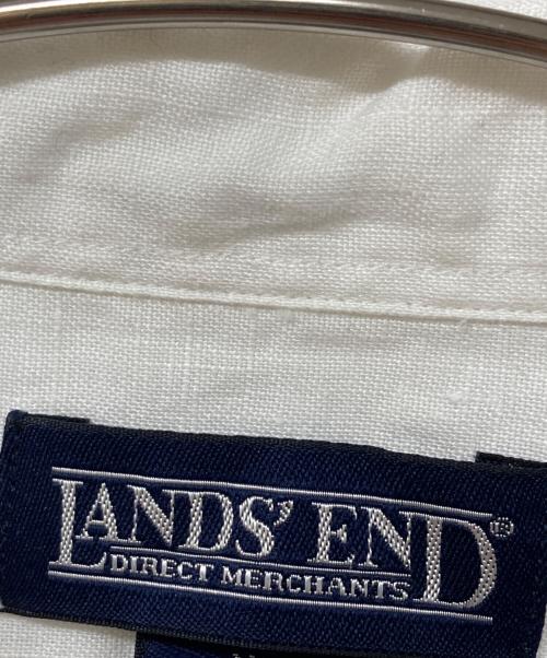 LAND'S END（ランズエンド）LAND'S END (ランズエンド) リネンシャツ ホワイト サイズ:SIZE XLの古着・服飾アイテム