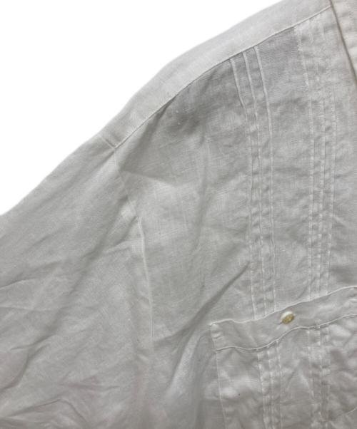 LAND'S END（ランズエンド）LAND'S END (ランズエンド) リネンシャツ ホワイト サイズ:SIZE XLの古着・服飾アイテム