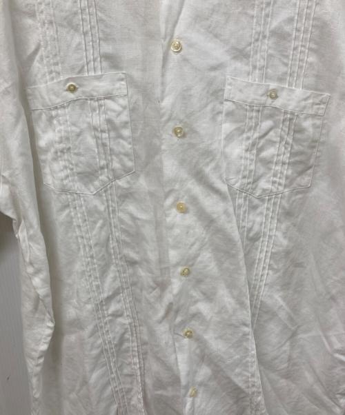 LAND'S END（ランズエンド）LAND'S END (ランズエンド) リネンシャツ ホワイト サイズ:SIZE XLの古着・服飾アイテム
