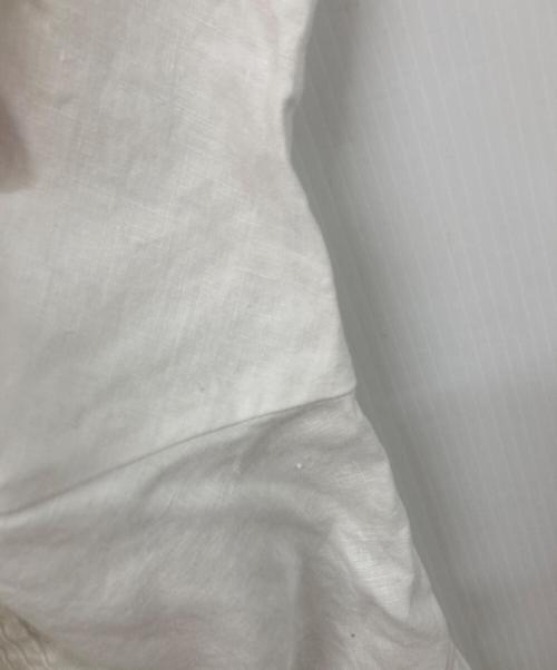 LAND'S END（ランズエンド）LAND'S END (ランズエンド) リネンシャツ ホワイト サイズ:SIZE XLの古着・服飾アイテム