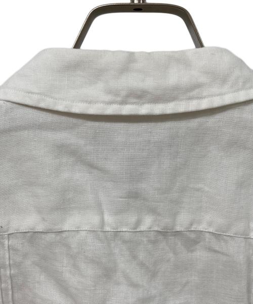 LAND'S END（ランズエンド）LAND'S END (ランズエンド) リネンシャツ ホワイト サイズ:SIZE XLの古着・服飾アイテム