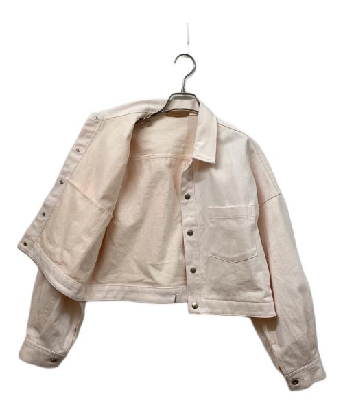 GALERIE VIE（ギャルリーヴィー）GALERIE VIE (ギャルリーヴィー) カラーデニム Gジャン ピンク サイズ:	SIZE Freeの古着・服飾アイテム