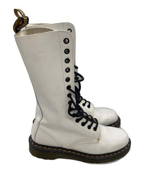 Dr.Martens（ドクターマーチン）Dr.Martens (ドクターマーチン) 14ホールブーツ ホワイト サイズ:	SIZE 5の古着・服飾アイテム