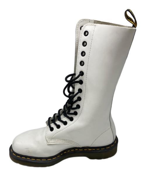 Dr.Martens（ドクターマーチン）Dr.Martens (ドクターマーチン) 14ホールブーツ ホワイト サイズ:	SIZE 5の古着・服飾アイテム