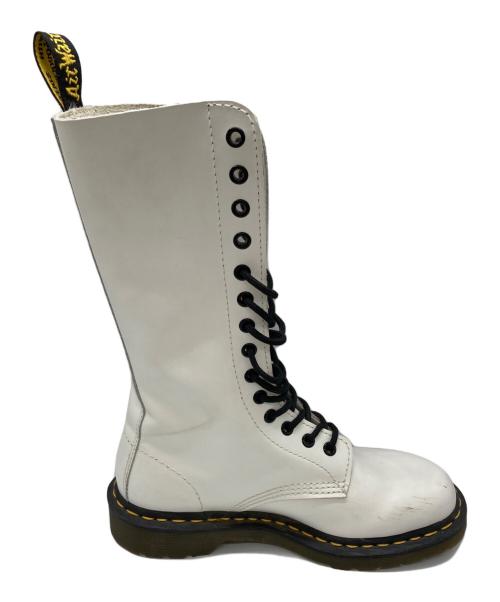 Dr.Martens（ドクターマーチン）Dr.Martens (ドクターマーチン) 14ホールブーツ ホワイト サイズ:	SIZE 5の古着・服飾アイテム