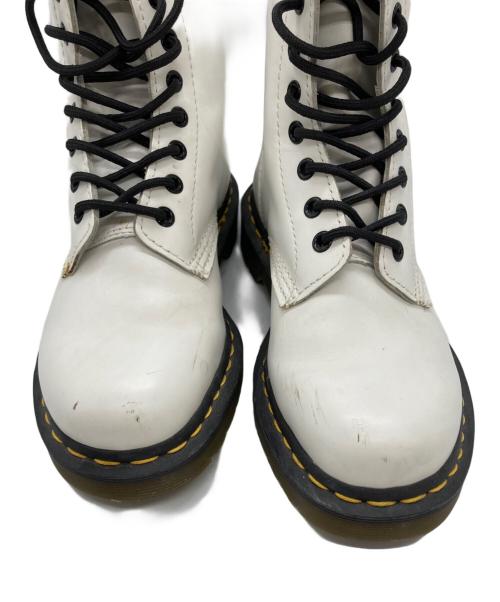 Dr.Martens（ドクターマーチン）Dr.Martens (ドクターマーチン) 14ホールブーツ ホワイト サイズ:	SIZE 5の古着・服飾アイテム