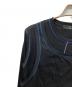 中古・古着 PS Paul Smith (ＰＳポールスミス) レイヤード シアー カットソー ブラック サイズ:SIZE M：5000円