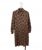 PS Paul SmithＰＳポールスミス）の古着「Tea Floral プリント ワンピース」｜ブラウン