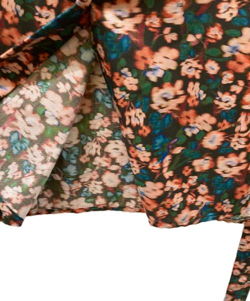 PS Paul Smith（ＰＳポールスミス）PS Paul Smith (ＰＳポールスミス) Tea Floral プリント ワンピース ブラウン サイズ:	SIZE 40の古着・服飾アイテム