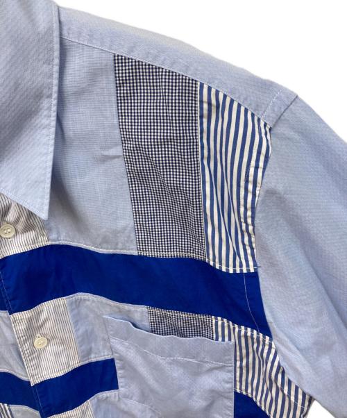 COMME des GARCONS HOMME（コムデギャルソン オム）COMME des GARCONS HOMME (コムデギャルソン オム) パッチワークシャツ ネイビー サイズ:SIZE Mの古着・服飾アイテム