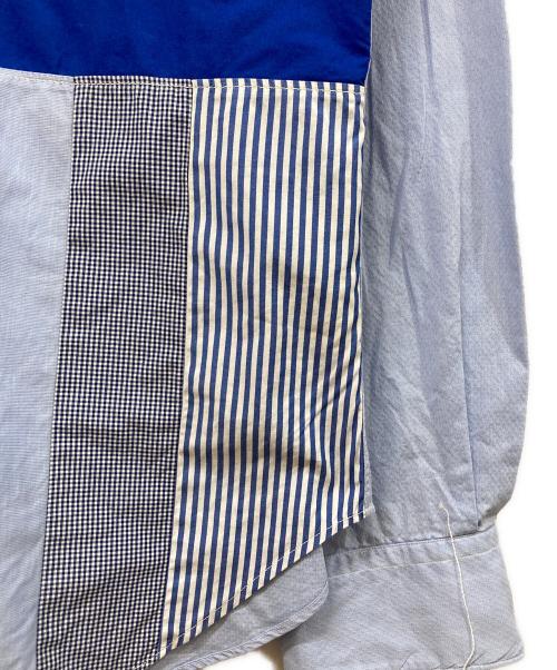 COMME des GARCONS HOMME（コムデギャルソン オム）COMME des GARCONS HOMME (コムデギャルソン オム) パッチワークシャツ ネイビー サイズ:SIZE Mの古着・服飾アイテム