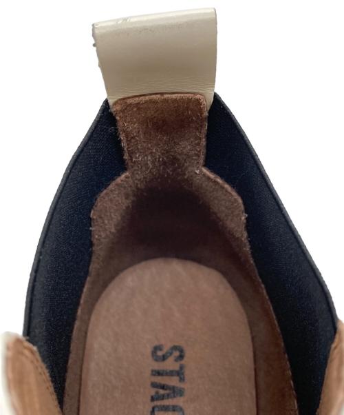 STACCATO（スタッカート）STACCATO (スタッカート) サイドゴアデザインヒールブーツ ホワイト サイズ:SIZE 23.5cmの古着・服飾アイテム