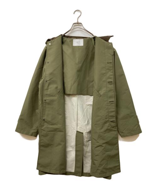 417 by EDIFICE（417 バイ エディフィス）417 by EDIFICE (417 バイ エディフィス) ステンカラーコート オリーブ サイズ:SIZE Mの古着・服飾アイテム