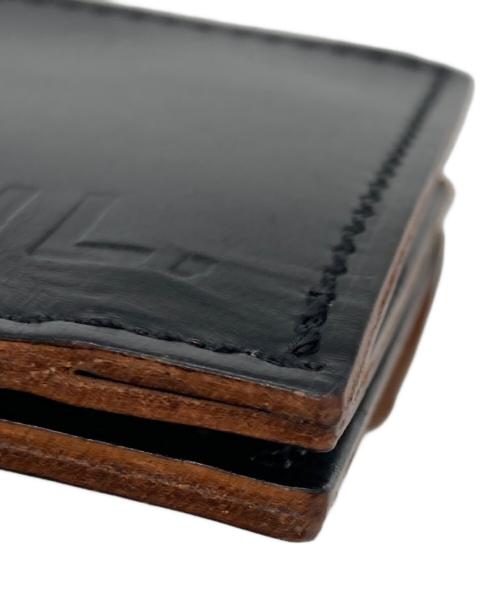 MHL（マーガレットハウエル）MHL (マーガレットハウエル) ミニウォレット／CONTRAST LEATHER／コントラストレザー ブラックの古着・服飾アイテム
