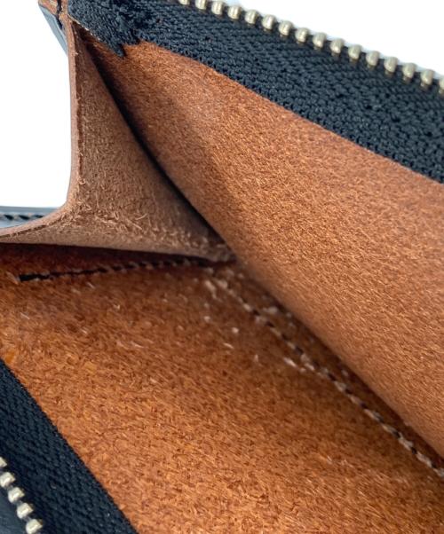MHL（マーガレットハウエル）MHL (マーガレットハウエル) ミニウォレット／CONTRAST LEATHER／コントラストレザー ブラックの古着・服飾アイテム
