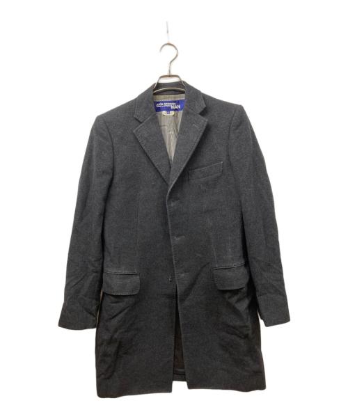 COMME des GARCONS JUNYA WATANABE MAN（コム デ ギャルソン ジュンヤ ワタナベ マン）COMME des GARCONS JUNYA WATANABE MAN (コム デ ギャルソン ジュンヤ ワタナベ マン) カシミヤ混ウールコート グレー サイズ:SIZE Mの古着・服飾アイテム