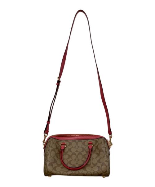 COACH（コーチ）COACH (コーチ) 2WAYミニボストンバッグ ベージュの古着・服飾アイテム