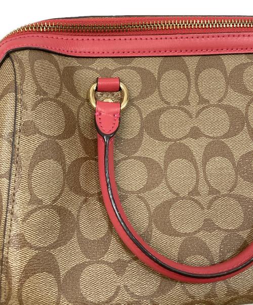 COACH（コーチ）COACH (コーチ) 2WAYミニボストンバッグ ベージュの古着・服飾アイテム