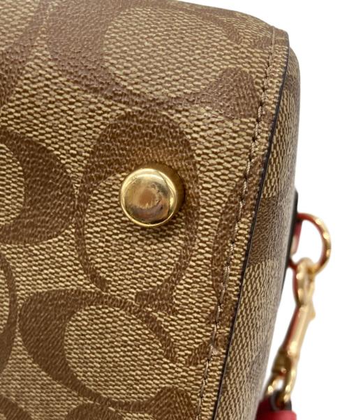 COACH（コーチ）COACH (コーチ) 2WAYミニボストンバッグ ベージュの古着・服飾アイテム