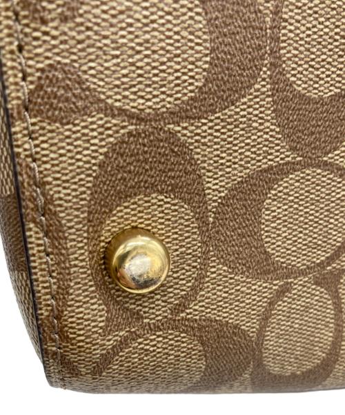 COACH（コーチ）COACH (コーチ) 2WAYミニボストンバッグ ベージュの古着・服飾アイテム