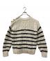SEZANE (セザンヌ) ボーダーニット ホワイト サイズ:SIZE XS：5000円