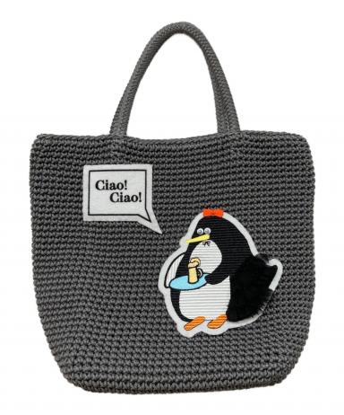 LUDLOW ラドロー PENGUIN CORD ペンギン トートバッグ 中古・古着通販】LUDLOW (ラドロー) PENGUIN CORDトートバッグ グレー