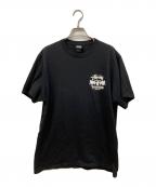 stussyステューシー）の古着「TOUGHGEAR プリントＴシャツ」｜ブラック