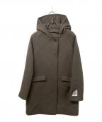 SHIPSシップス）の古着「フーデッドウールコート」｜カーキ