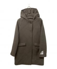 SHIPS（シップス）の古着「フーデッドウールコート」｜カーキ