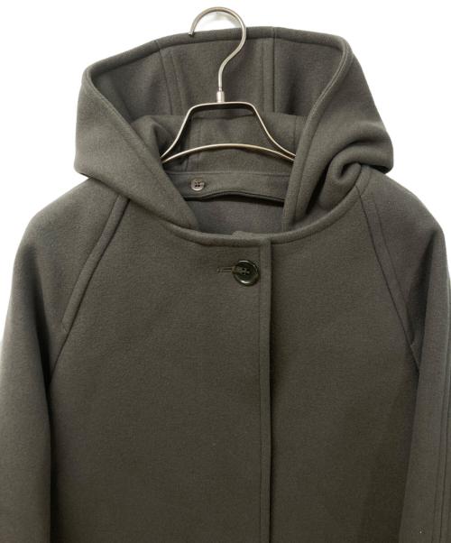 SHIPS（シップス）SHIPS (シップス) フーデッドウールコート カーキ サイズ:	SIZE 40の古着・服飾アイテム