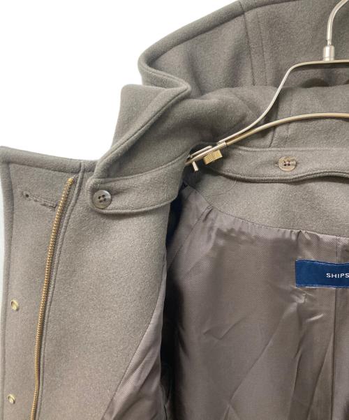 SHIPS（シップス）SHIPS (シップス) フーデッドウールコート カーキ サイズ:	SIZE 40の古着・服飾アイテム