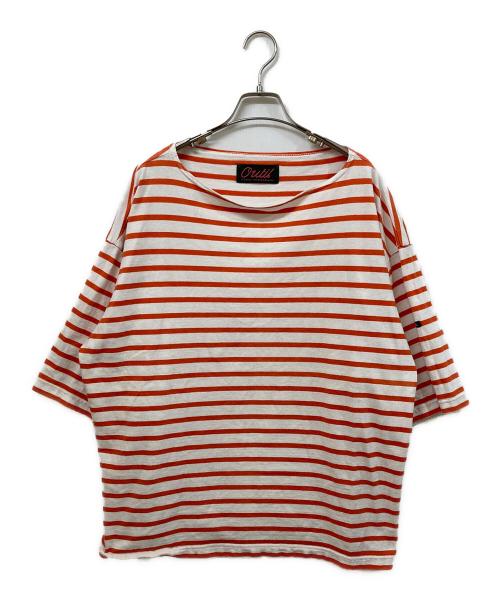 OUTIL（ウティ）OUTIL (ウティ) ボーダーカットソー ホワイト×レッド サイズ:SIZE 4の古着・服飾アイテム