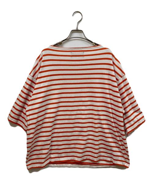 OUTIL（ウティ）OUTIL (ウティ) ボーダーカットソー ホワイト×レッド サイズ:SIZE 4の古着・服飾アイテム