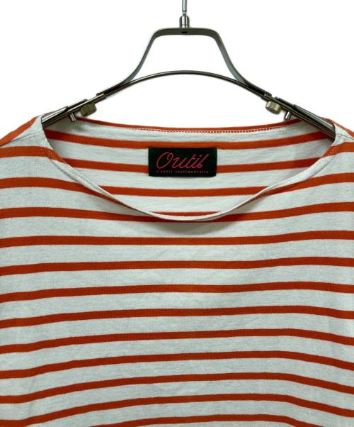 OUTIL（ウティ）OUTIL (ウティ) ボーダーカットソー ホワイト×レッド サイズ:SIZE 4の古着・服飾アイテム