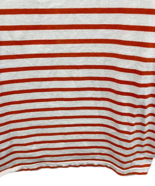 OUTIL（ウティ）OUTIL (ウティ) ボーダーカットソー ホワイト×レッド サイズ:SIZE 4の古着・服飾アイテム