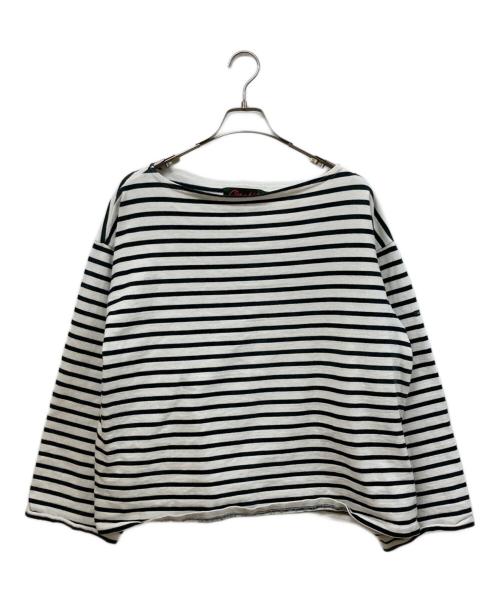 OUTIL（ウティ）OUTIL (ウティ) ボーダーカットソー ホワイト×ブラック サイズ:SIZE ３の古着・服飾アイテム
