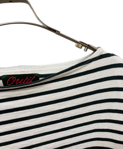 OUTIL（ウティ）OUTIL (ウティ) ボーダーカットソー ホワイト×ブラック サイズ:SIZE ３の古着・服飾アイテム