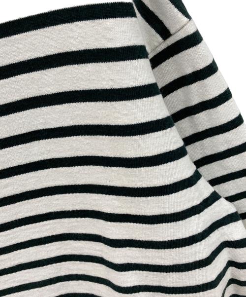 OUTIL（ウティ）OUTIL (ウティ) ボーダーカットソー ホワイト×ブラック サイズ:SIZE ３の古着・服飾アイテム